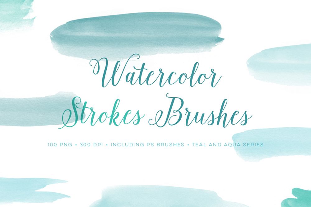 1000x666 Watercolor Photoshop Brushes Brush Stro Design Bundles