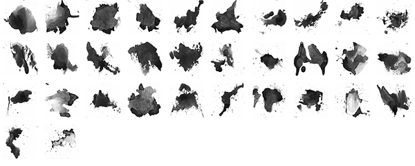 600x240 Watercolor Splatters Photoshop Brushes