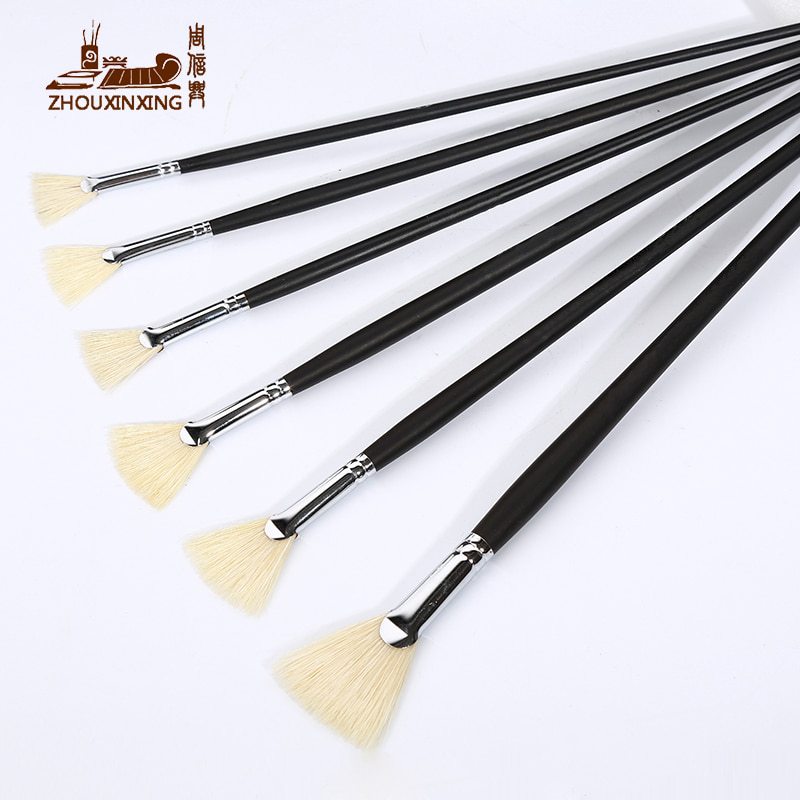 800x800 Pig Bristle Oil Painting Matt Black Drawing Brush