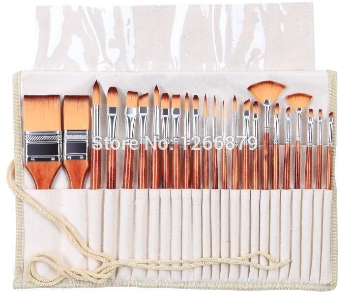 712x611 2281 Paint Brushes Set Acrylic Watercolor Brushes Set With Pencil