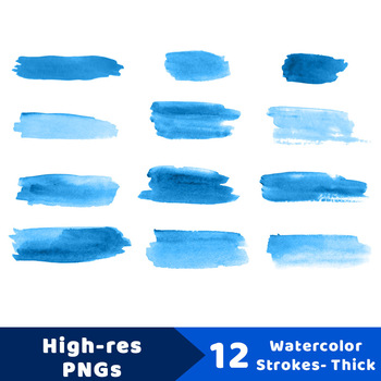 Watercolor Brush Strokes