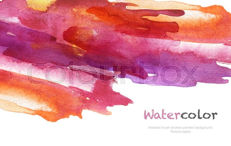800x506 Abstract Acrylic And Watercolor Brush Strokes Painted Background