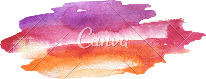 800x308 Watercolor Brush Strokes Cutout