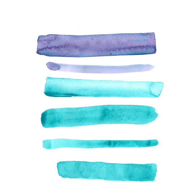 626x626 Watercolor Brush Strokes Collection Vector Free Download