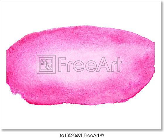 560x470 Free Art Print Of Pink Watercolor Brush Strokes. Pink Watercolor