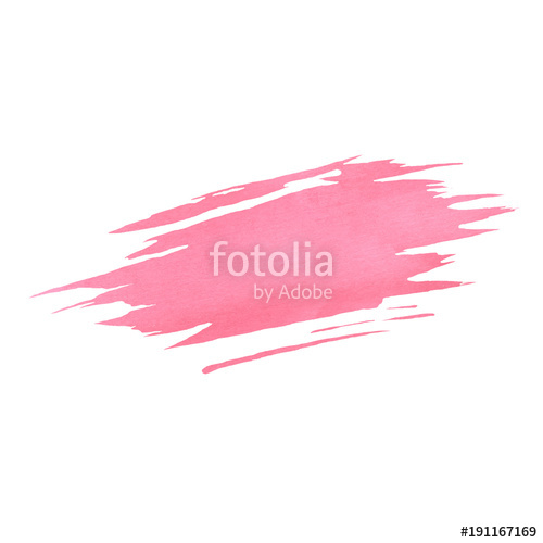 500x500 Hand Painted Pink Watercolor Brush Texture Isolated On The White