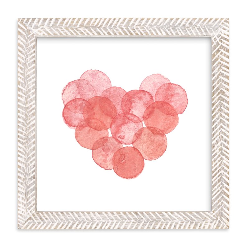 800x800 Watercolor Bubble Hearts Wall Art Prints By Belia Simm Minted