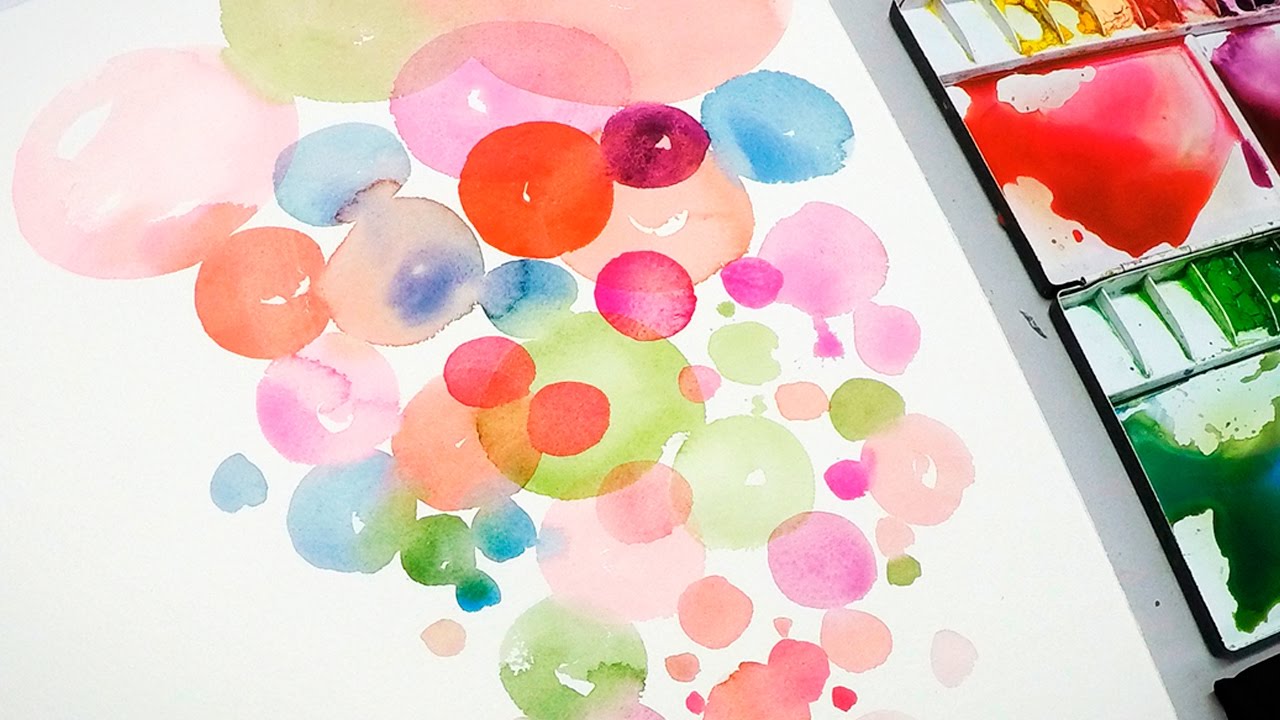 1280x720 Lvl2] Painting Bubbles With Watercolor