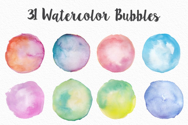 720x479 Watercolor Bubbles By Creativetoons