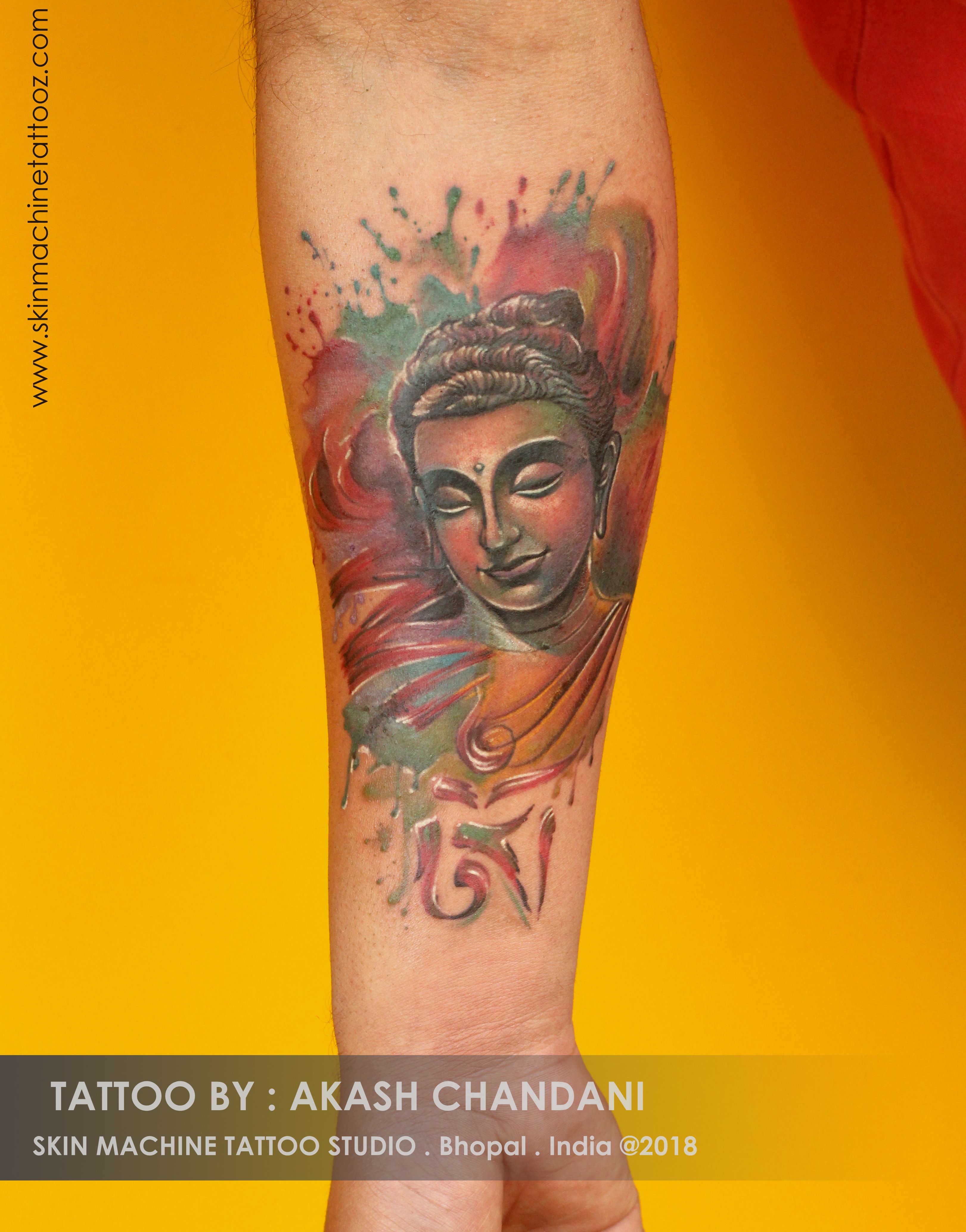 3242x4137 Custom Watercolor Buddha Tattoo By Akash Chandani Thanks For
