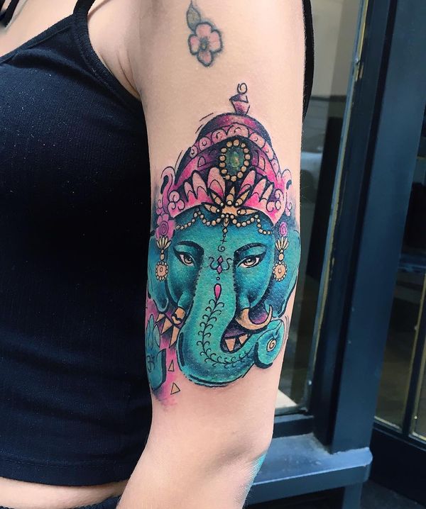 600x718 Elephant Tattoo Designs