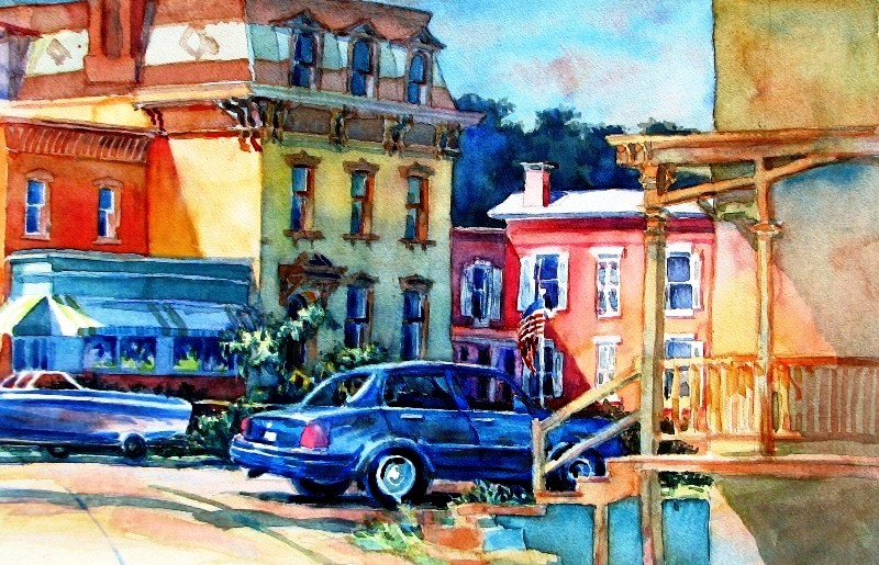 800x515 Tutorial Thread Painting Buildings In The Landscape Loosely