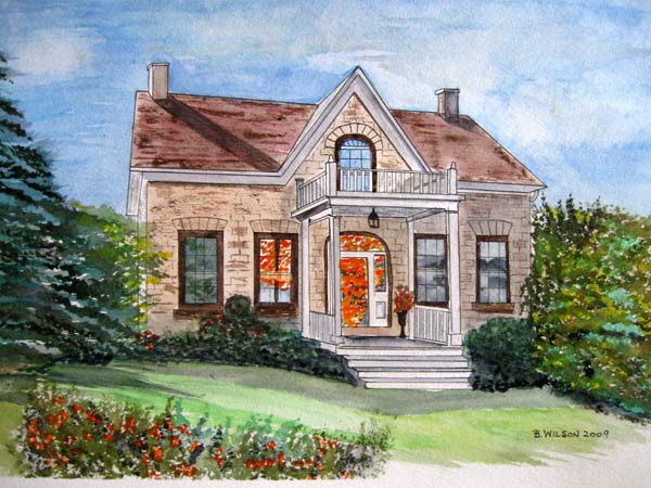 600x450 Buildings, Cottages, Heritage Homes, House Paintings In