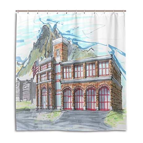 Watercolor Buildings