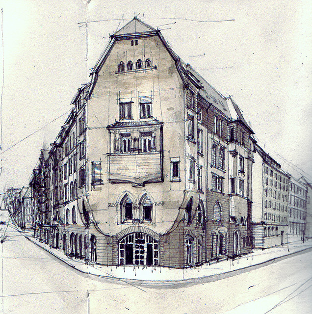 636x640 A Billion Tastes And Tunes Watercolors Of Buildings By Flaf