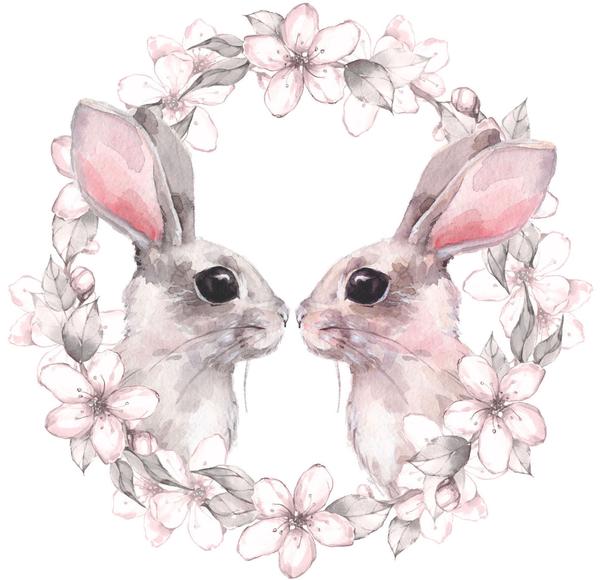 Easter Bunny Watercolor at GetDrawings | Free download