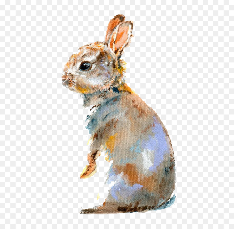 900x880 Lionhead Rabbit Domestic Rabbit Bugs Bunny Watercolor Painting