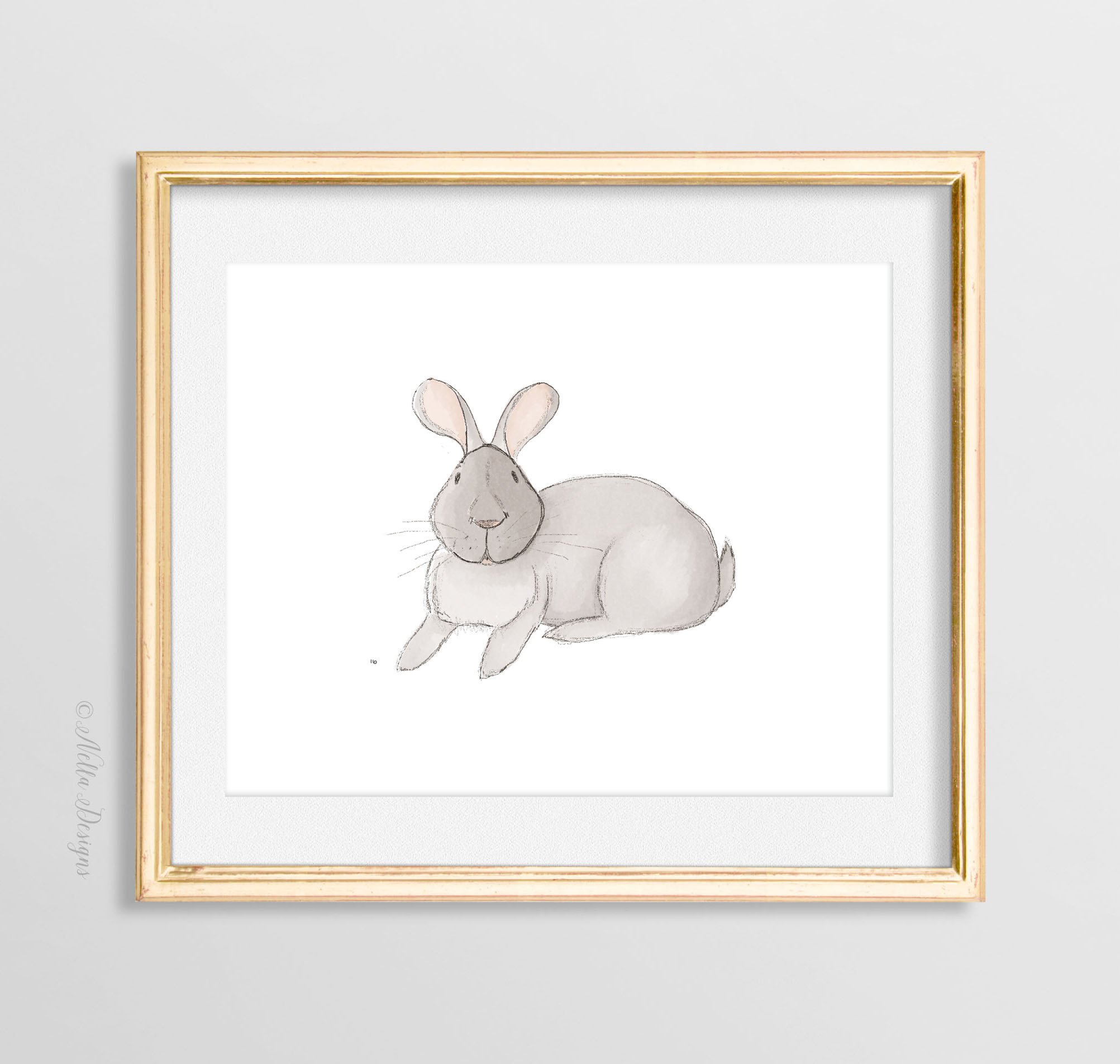 2005x1904 Watercolor Bunny Rabbit Nella Designs