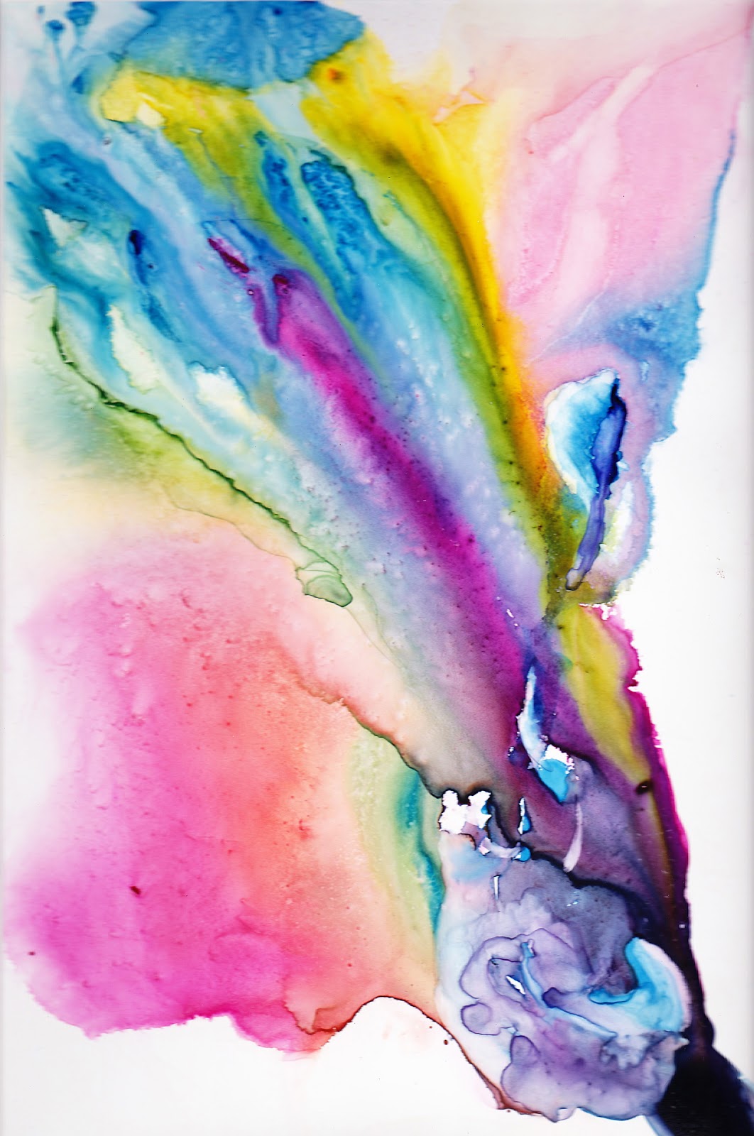 1062x1600 Painting On Yupo Paper Spirit Of Water Color