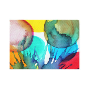 307x307 Bright Watercolor Canvas Prints Amp Wall Art Zazzle.co.nz