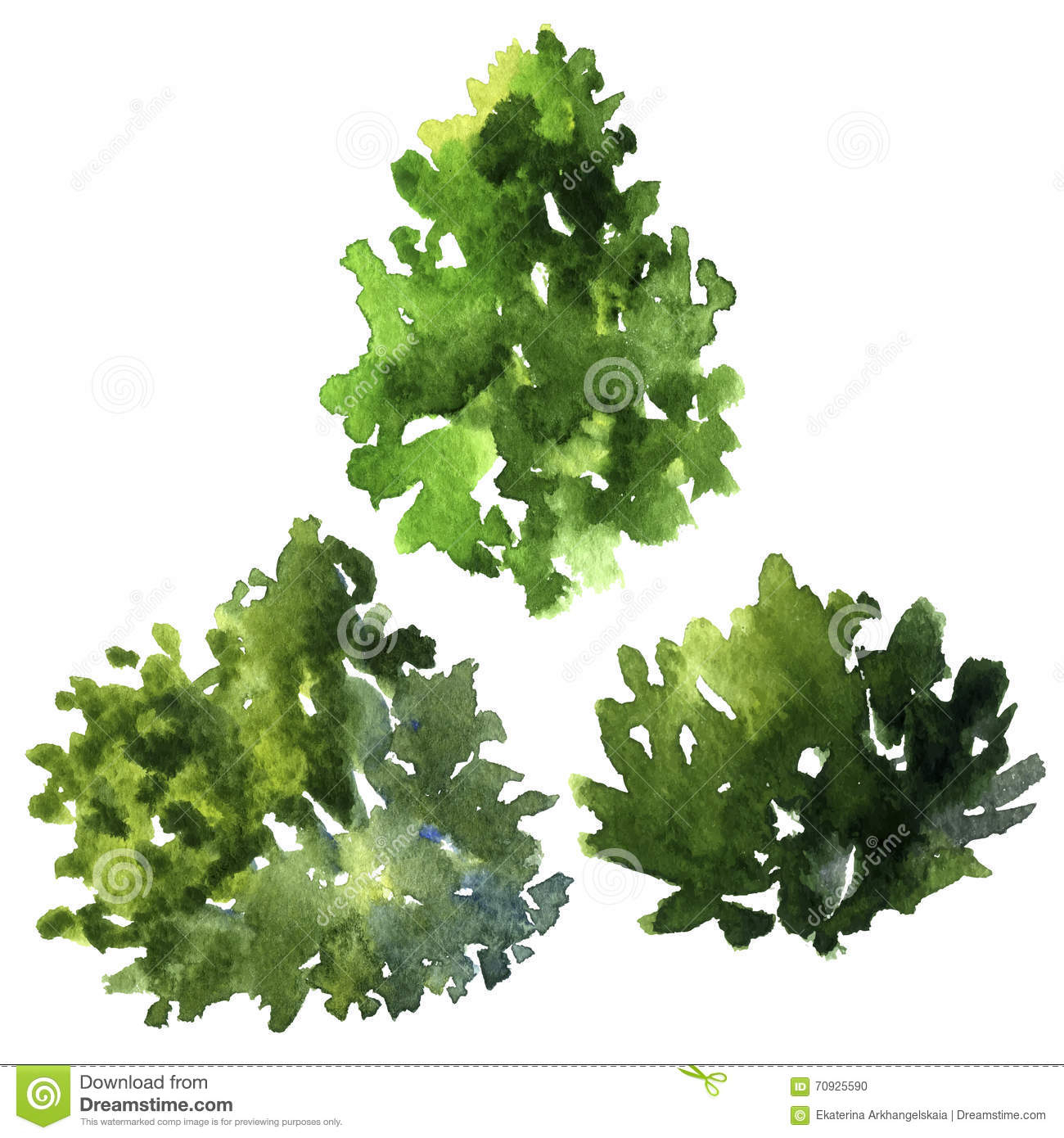 1300x1390 Painting Bushes In Watercolor Easy Watercolor Plants Watercolor