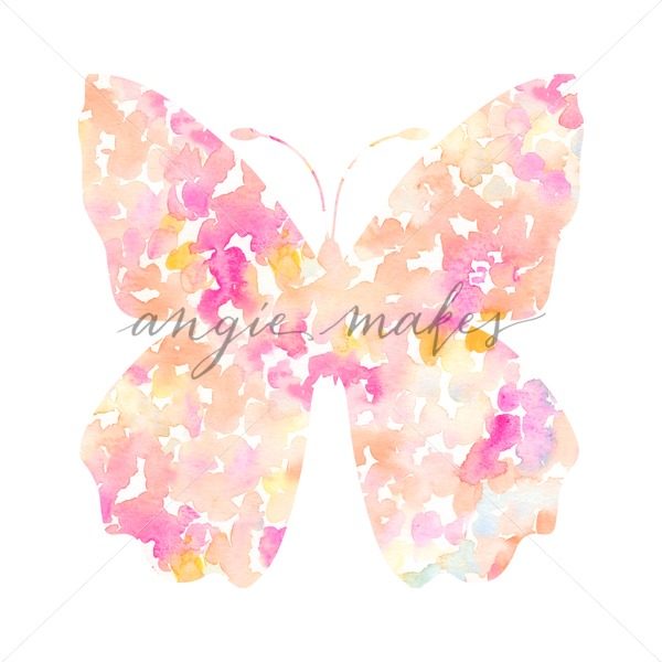 600x600 This Watercolor Butterfly Art Work Download Is Yours To Print And