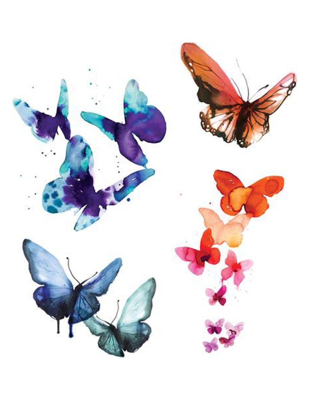 1200x1500 Tattly Watercolor Butterfly Set