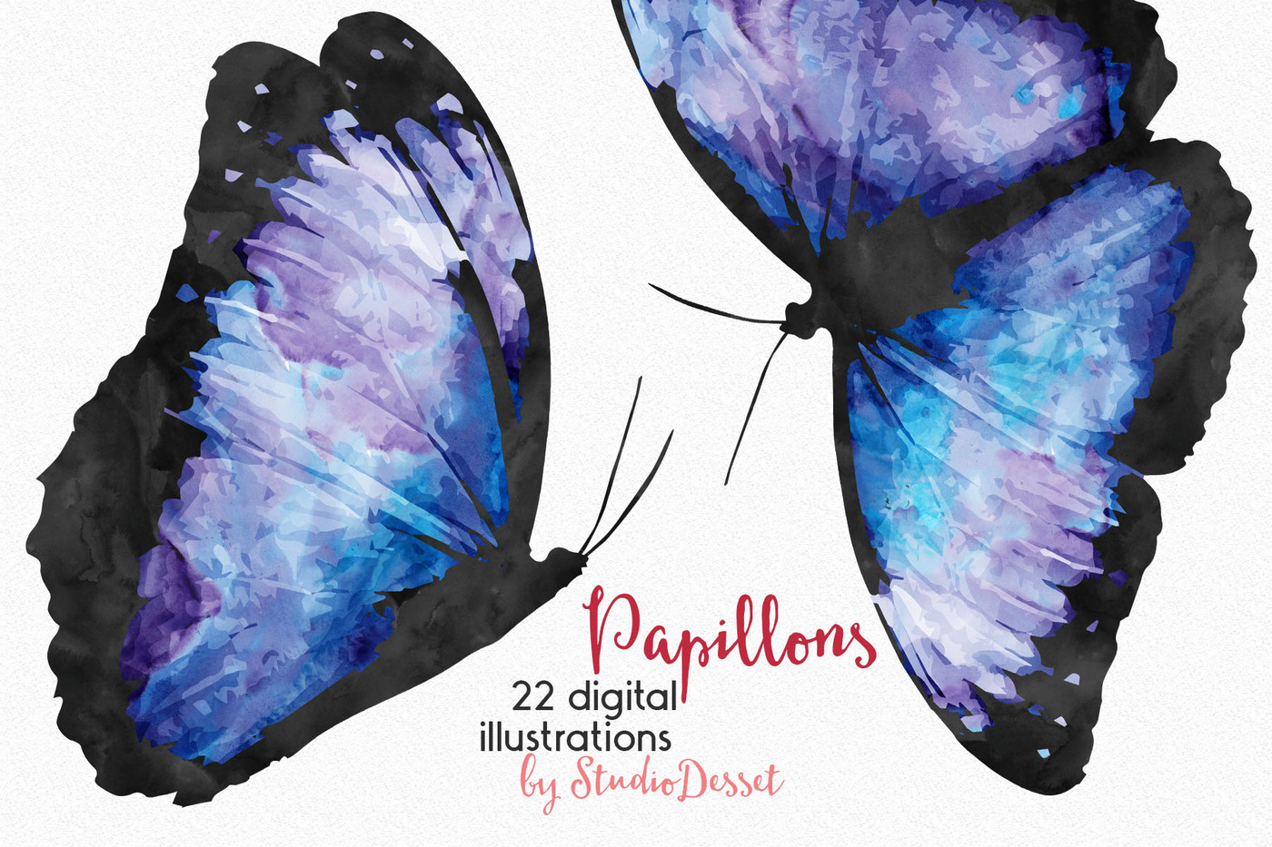 1400x933 Butterfly Watercolor Cliparts By Studiodesset
