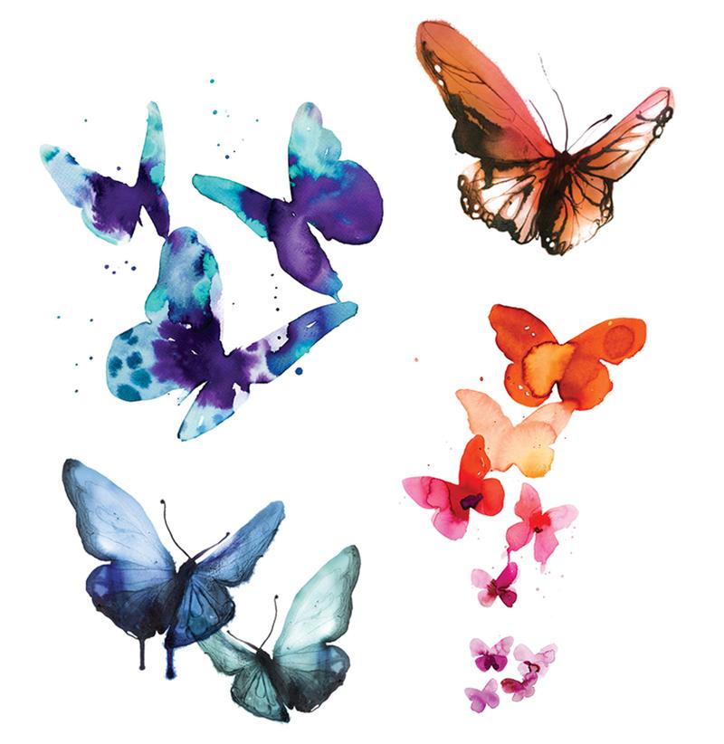 800x822 Watercolor Butterfly Tattoo Exploratorium