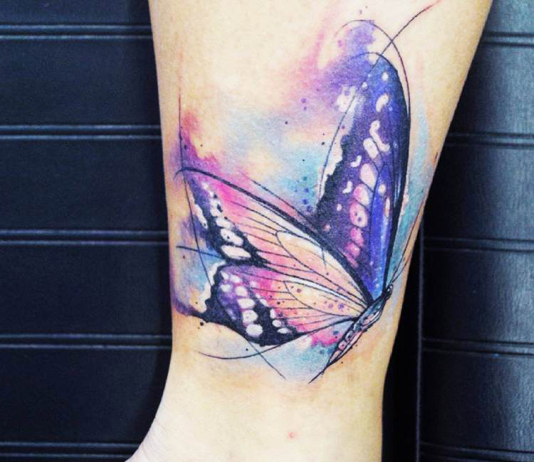 750x650 Watercolor Butterfly Tattoo By Kati Berinkey Post 17244