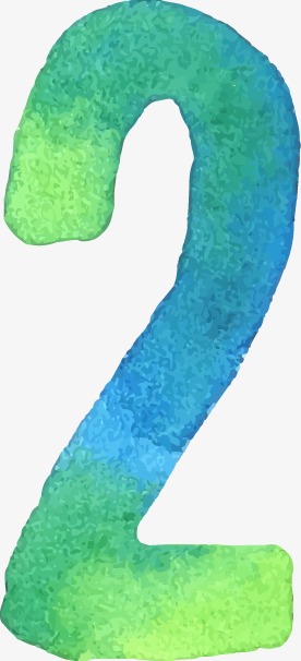 276x606 Drawing Number 2, Watercolor, Arabic Numbers, Vector Png And