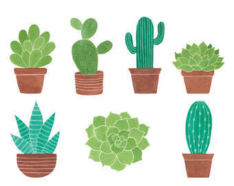 340x270 Leaf Cactus Clipart