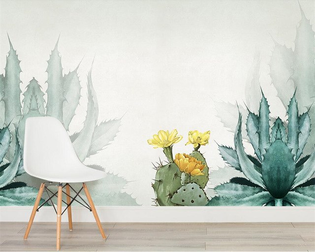 Watercolor Cactus Wallpaper
