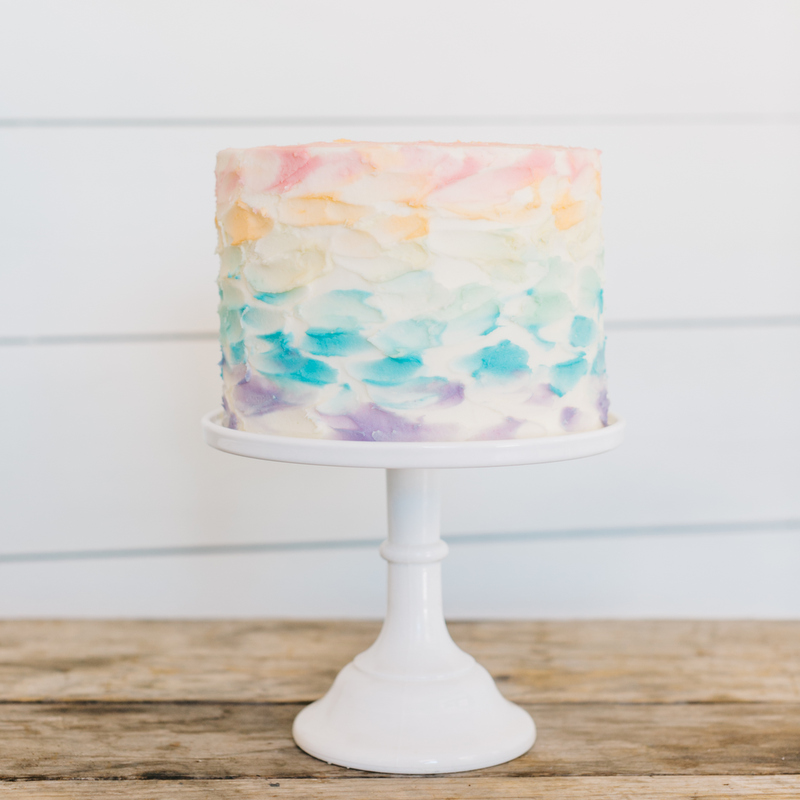 800x800 Textured Watercolor Cake