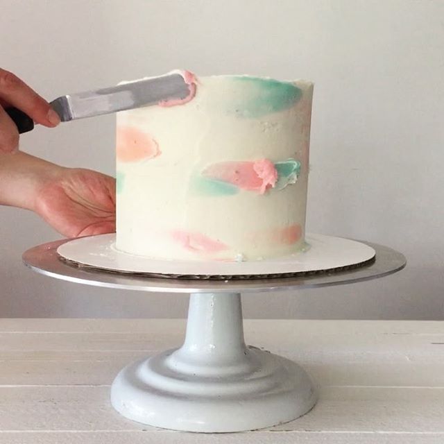 640x640 Watercolor Cake Recipe