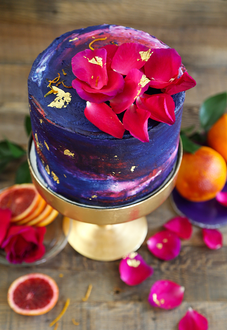 725x1053 Blood Orange Winter Watercolor Cake Sprinkle Bakes