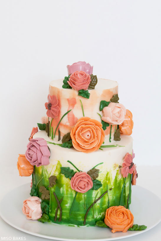 546x819 Diy Watercolor Painted Cake