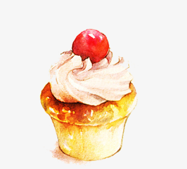 650x585 Hand Painted Watercolor Cake Material, Watercolor Clipart, Cake