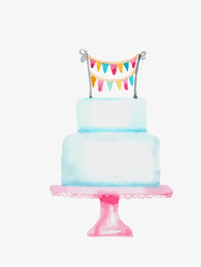 650x862 Hand Painted Watercolor Cake, Watercolor Vector, Cake Vector, Hand