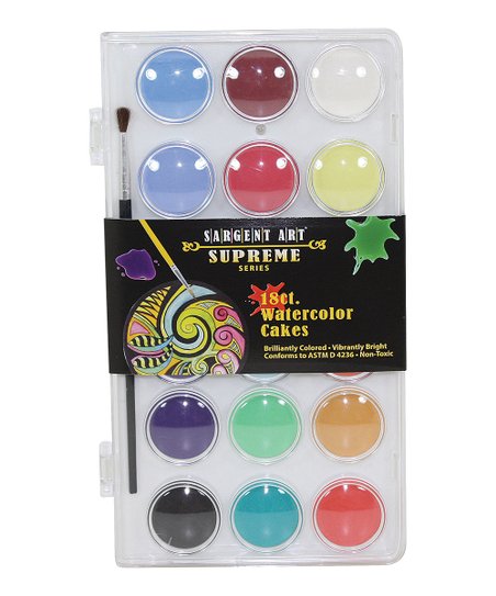 452x543 Sargent Art 18 Ct. Watercolor Cake Set Zulily