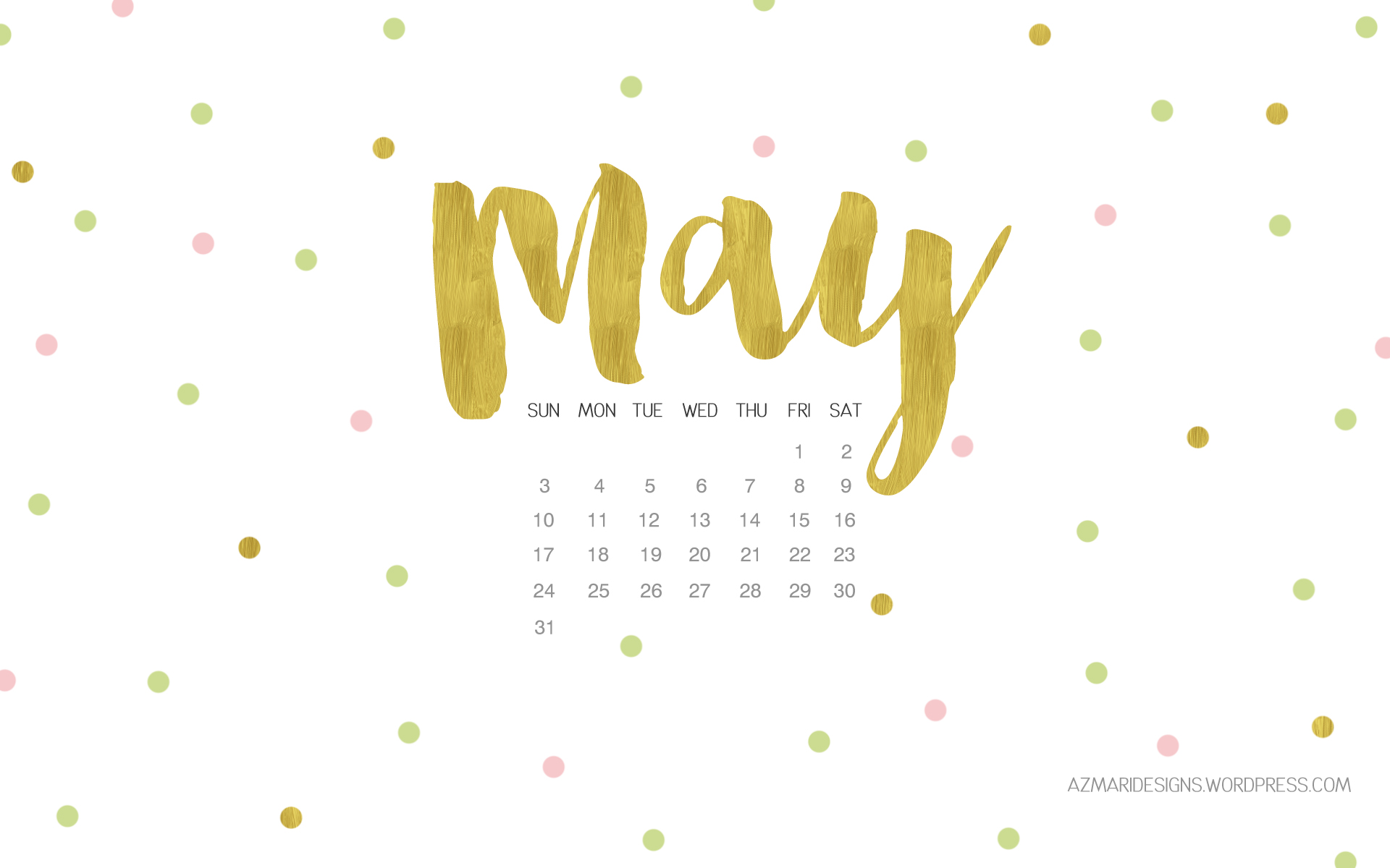 1920x1200 May 2015 Desktop Wallpaper Calendar Azmari Designs