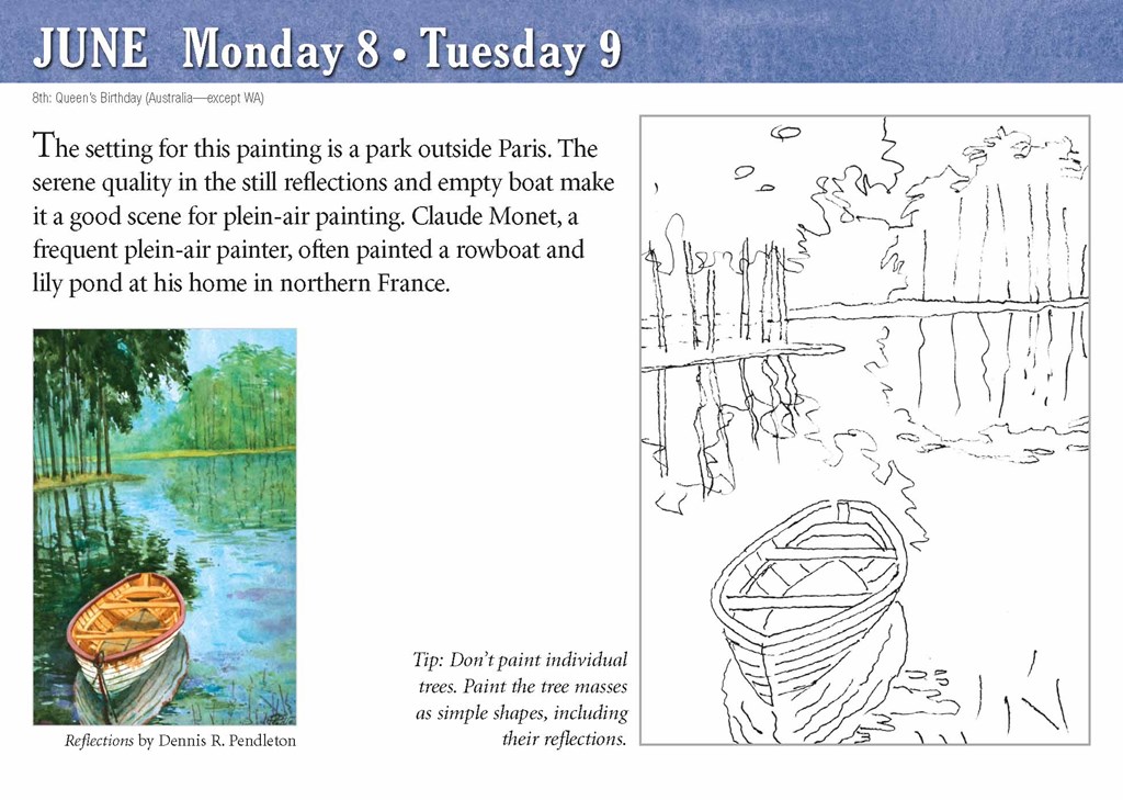 1024x729 Watercolor 2015 Day To Day Calendar