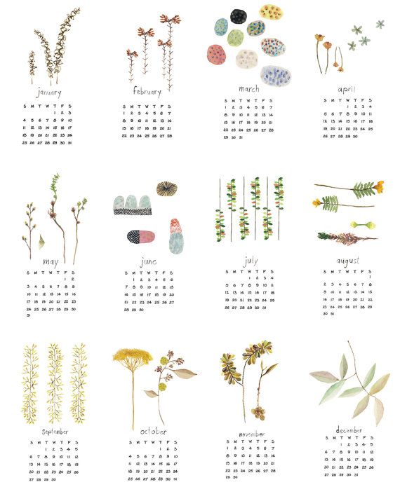 570x715 2017 Calendar Calendars Watercolor, Journal And Craft