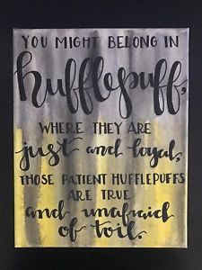 225x300 Harry Potter Houses Watercolor Calligraphy Canvas