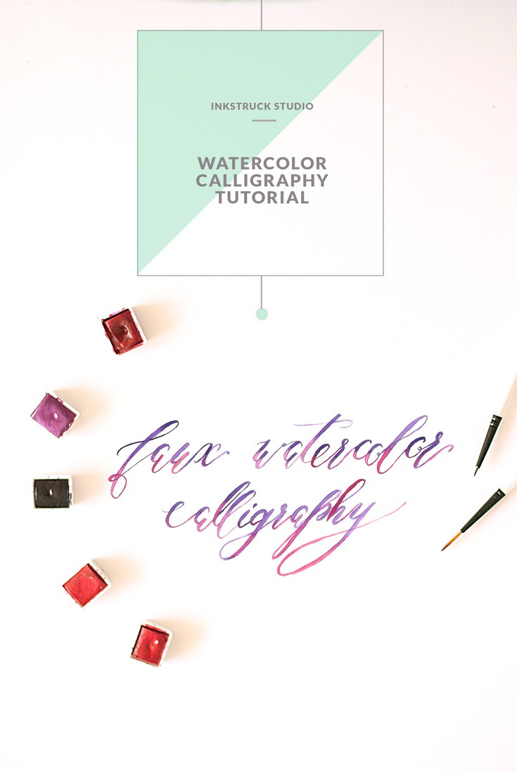 735x1098 Watercolor Calligraphy Tutorial Inkstruck Studio