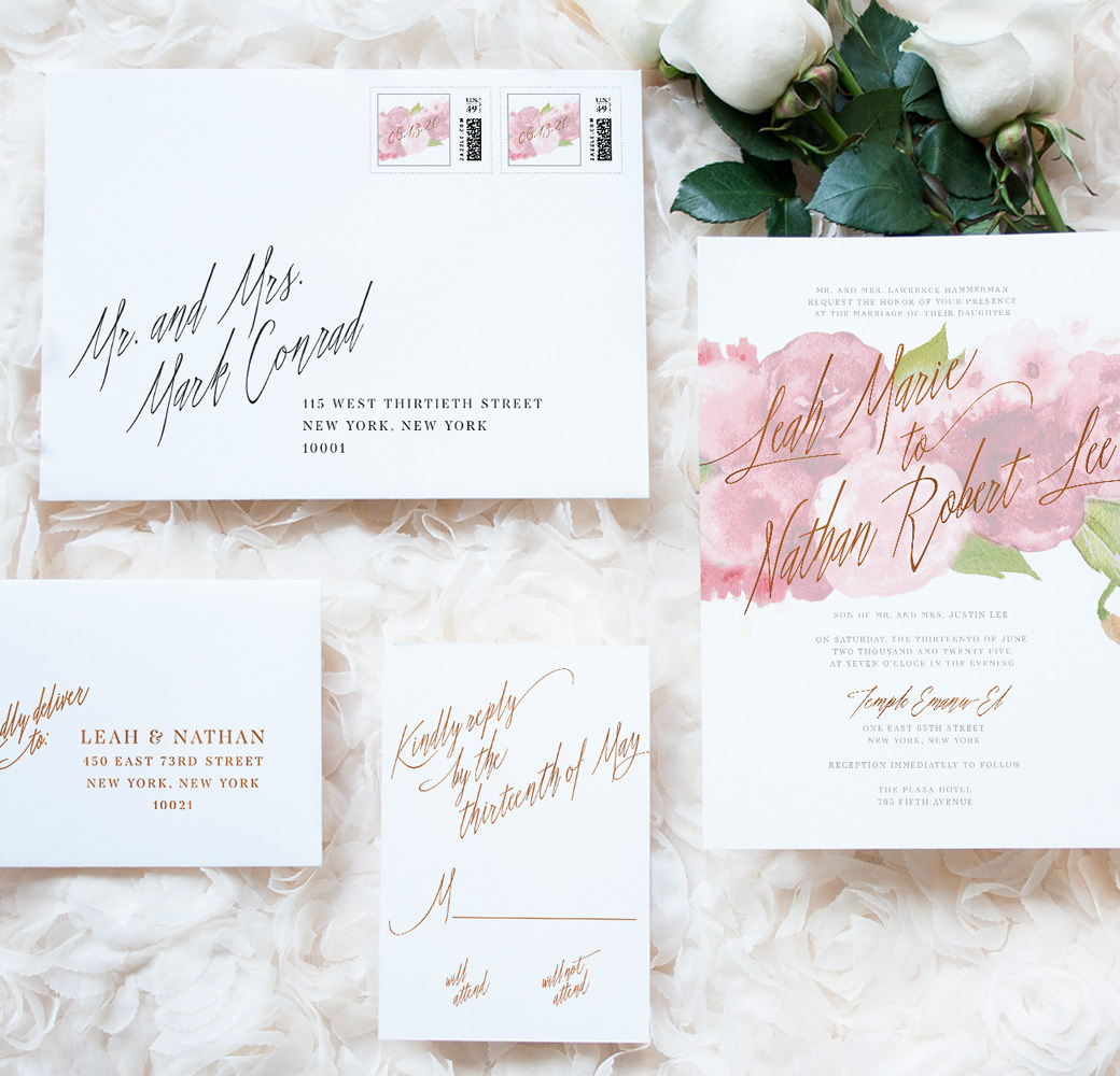 1040x1000 Luxury Wedding Invitations Custom Designed Stationery