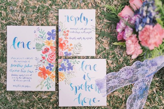 680x454 Watercolor And Calligraphy Wedding Invitations By First Of April