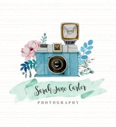 236x258 Snapshot. Watercolor Handpainted Cameras Clipart, Wedding, Diy