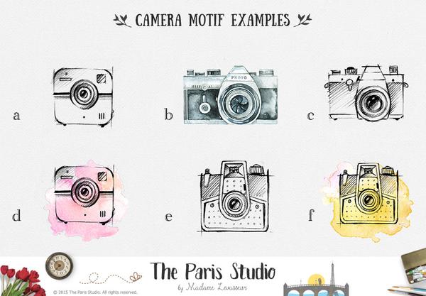 600x417 Watercolor Camera Logo Pay As You Go Custom Logo Design By The