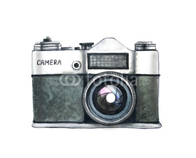 400x322 Watercolor Camera Isolated On White Background Buy Photos Ap